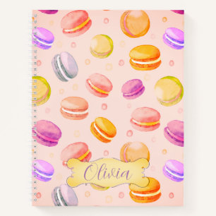 Macarons Aquarelle Carnet personnalisé