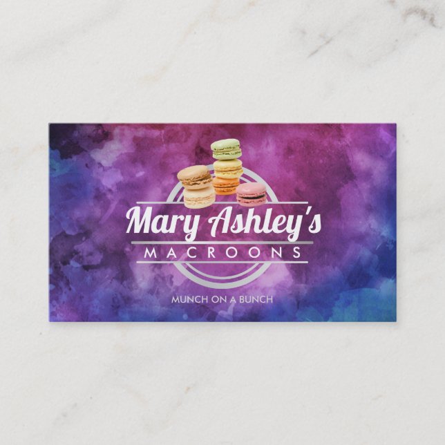 Macarons carte de visite (Devant)