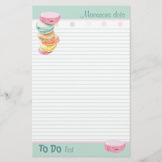 Macarons dots lined To-Do List