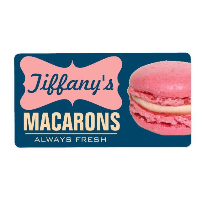 Macarons français roses mignons | Macarons maison (Devant)