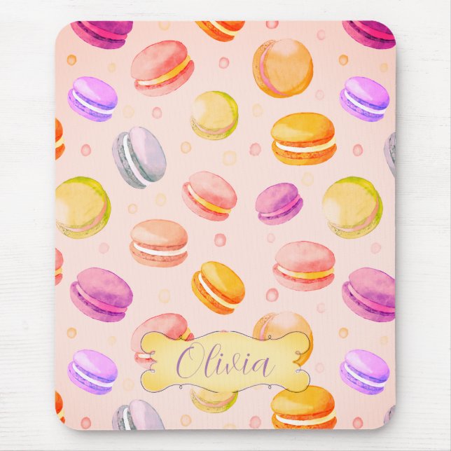 Macarons Mousepad Personalized (Front)