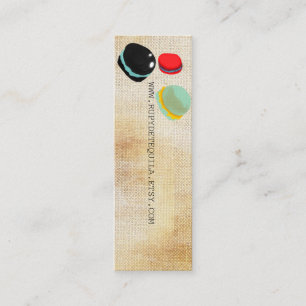 Macarons Paris Pastry Rupydetequila Mini Business Card