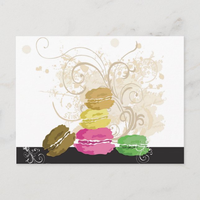Macarons Postcard (Front)