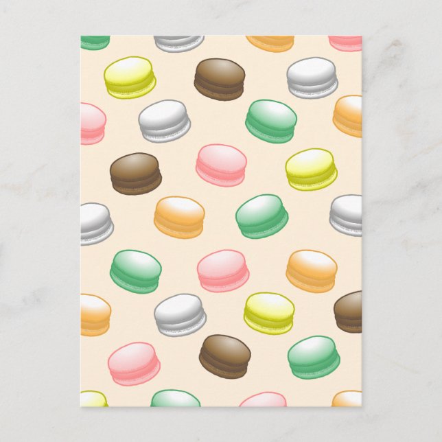 Macarons Sweet 16 Birthday Postcard (Front)