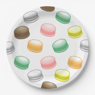 Macarons Sweet 16 Party Paper Plate