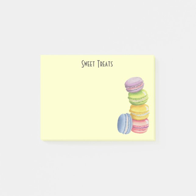 Macarons Sweet Treats Post-it Notes (Front)