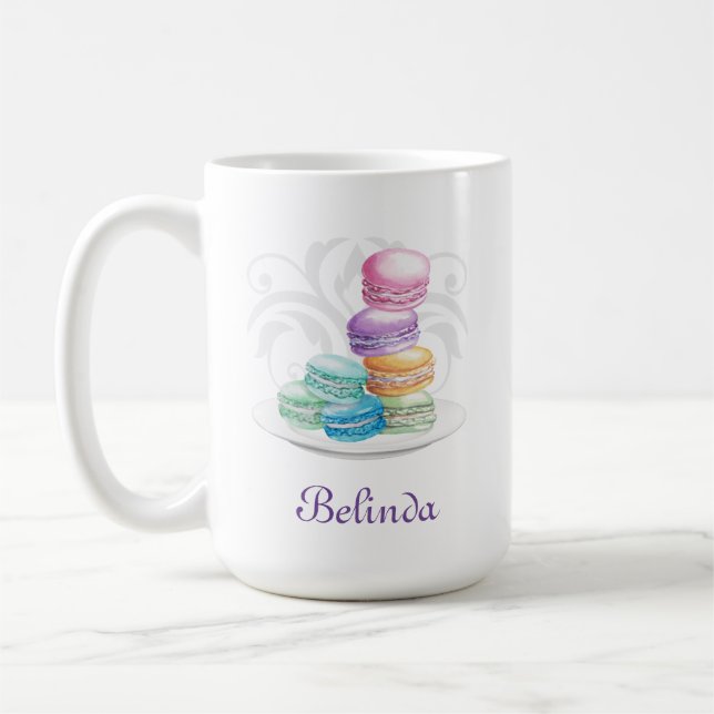 Macarons tasse personnalisée (Gauche)