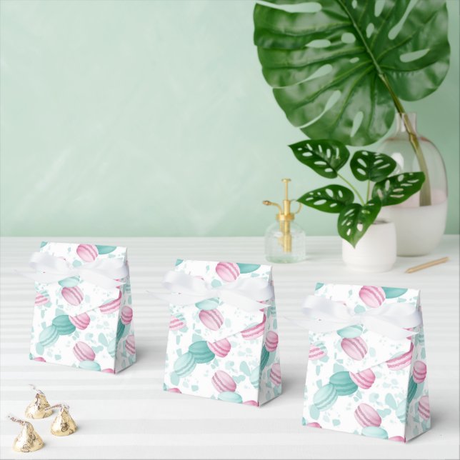 Macaroon cookie sweets tiled favor box (Multiple)