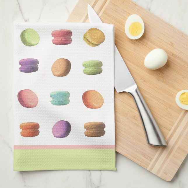 Macaroon Cookies Kitchen Towel (Quarter Fold)