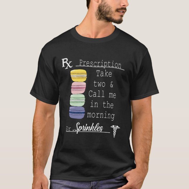 Macaroon French Macaron Macaron Cookie T-Shirt (Front)
