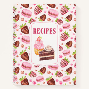Macaroons Cake Cupcake Dessert Recipes Notebook