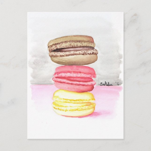 Macaroons Postcard (Front)