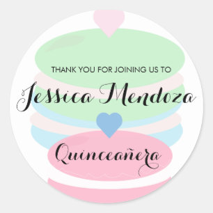 Macaroons Quince Sweet 16   Classic Round Sticker