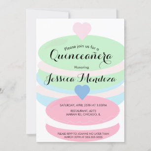 Macaroons Quince Sweet 16  Invitation