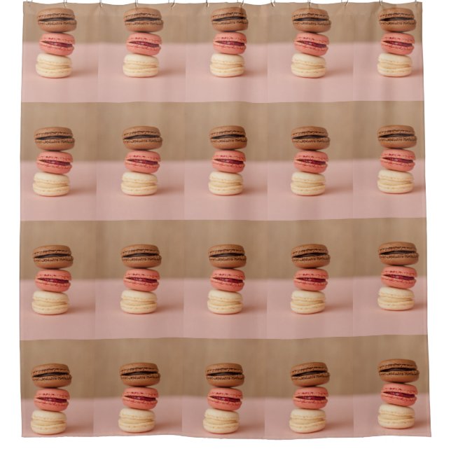 Macaroons shower curtain (Front)