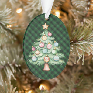 MacArthur Ancient  Scottish Tartan Christmas Ornament