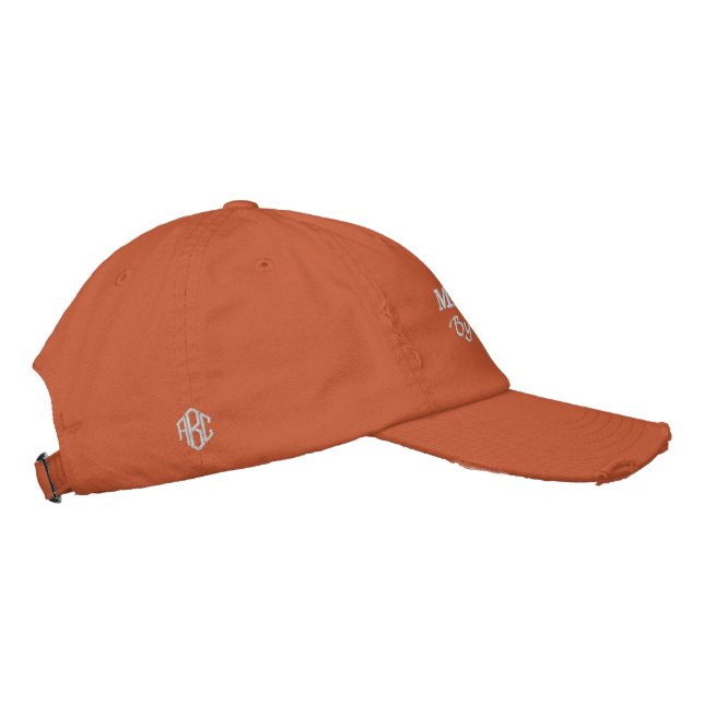 MacArthur Clan Motto Personalized Embroidered Hat (Right)