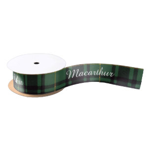 Macarthur clan Plaid Scottish tartan Satin Ribbon