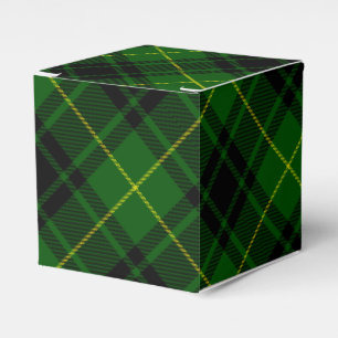 MacArthur tartan green plaid Favor Box