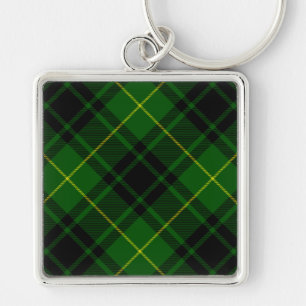 MacArthur tartan green plaid Keychain