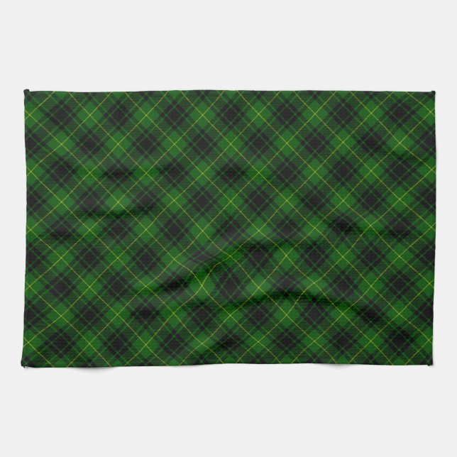 MacArthur tartan green plaid Kitchen Towel (Horizontal)