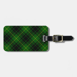 MacArthur tartan green plaid Luggage Tag