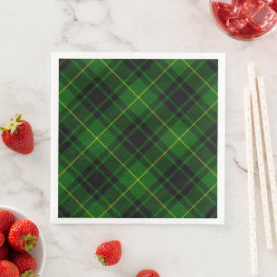 MacArthur tartan green plaid Napkin