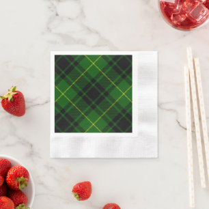MacArthur tartan green plaid Napkin