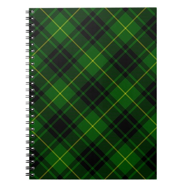 MacArthur tartan green plaid Notebook (Front)