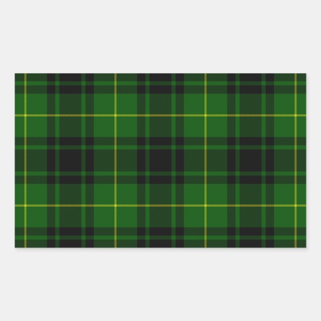 MacArthur tartan green plaid Sticker (Front)