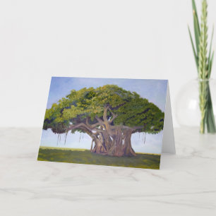 MacArthur's Banyan - Card with Story of the Banyan