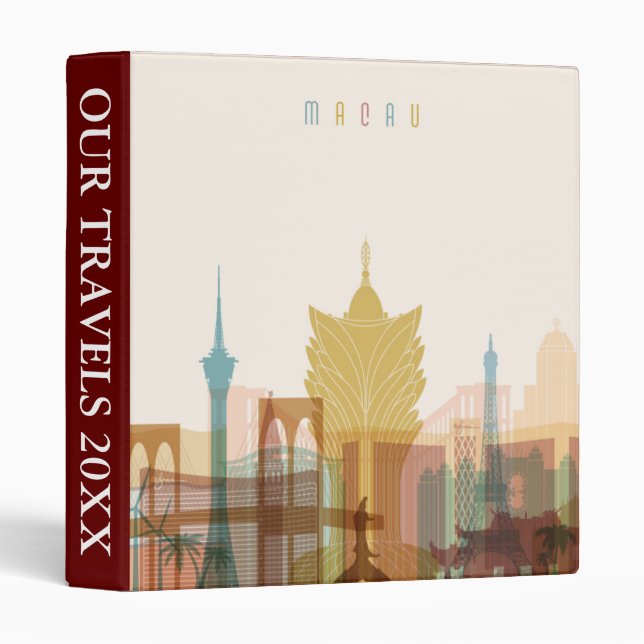 Macau, China | City Skyline Binder (Front/Spine)