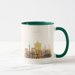 Macau, China   City Skyline Mug