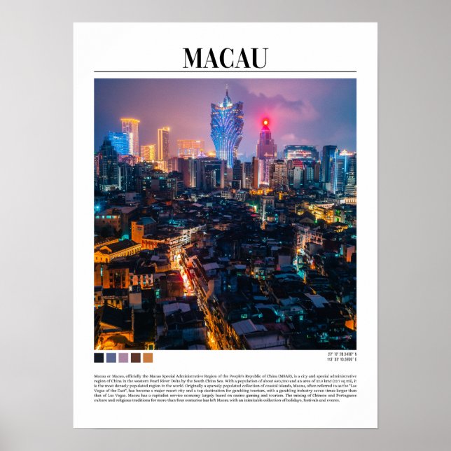 Macau - China Poster (Front)