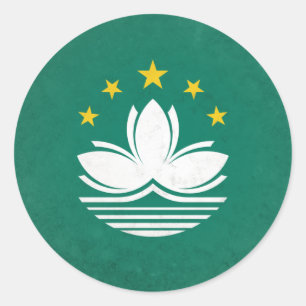 Macau Classic Round Sticker