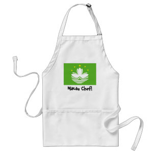 Macau flag chef apron