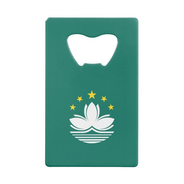 Macau Flag Credit Card Bottle Opener (Front)