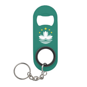Macau Flag Keychain Bottle Opener