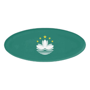 Macau flag name tag