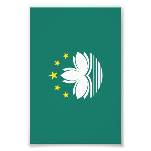 Macau flag photo print