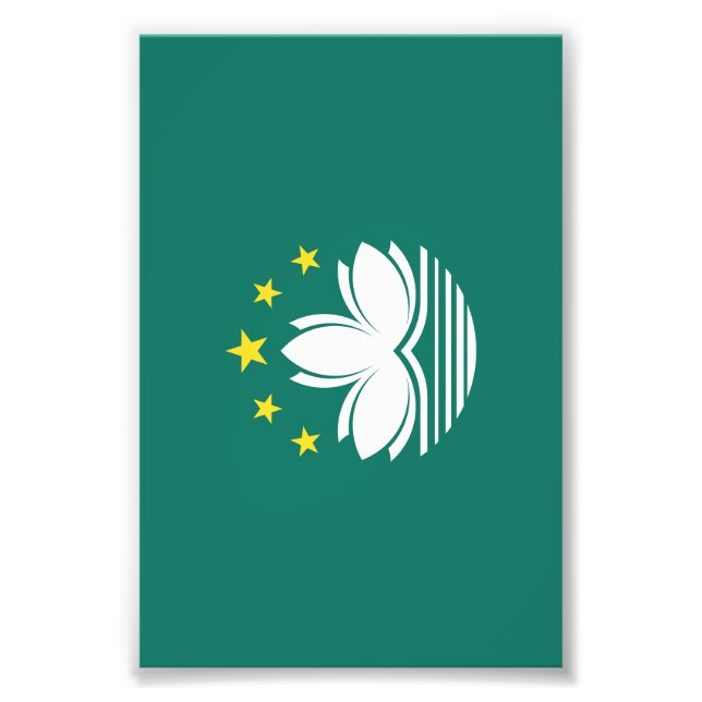Macau flag photo print (Front)