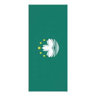 Macau flag rack card