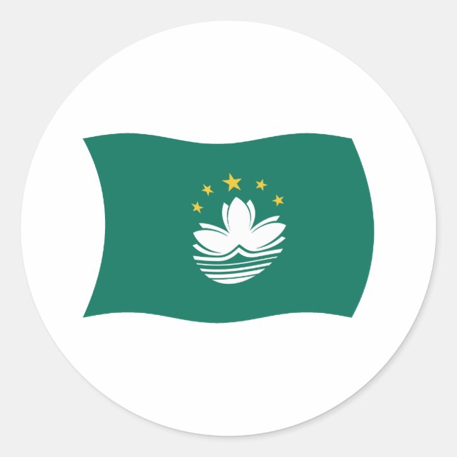 Macau Flag Sticker (Front)