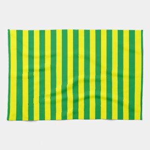 Macau flag stripes country lines symbol green yell kitchen towel