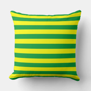 Macau flag stripes country lines symbol green yell throw pillow