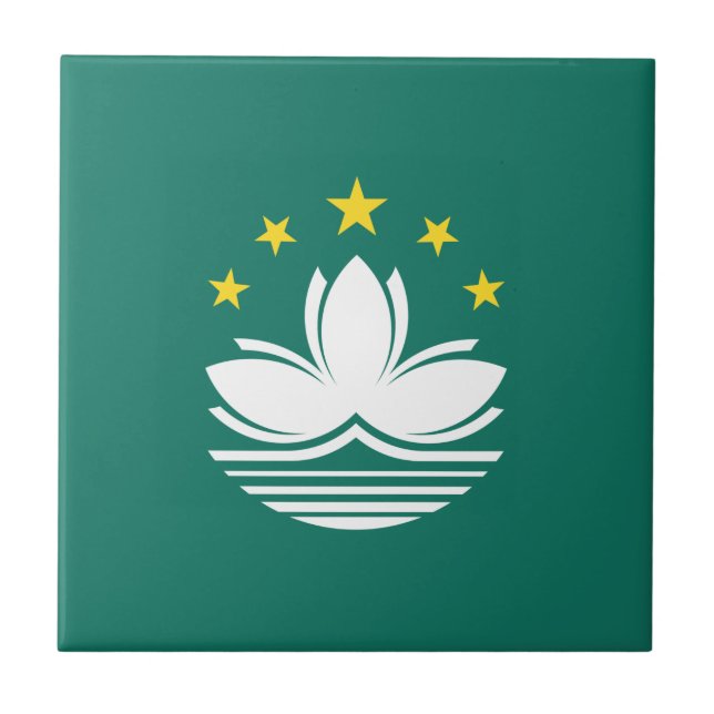 Macau Flag Tile (Front)