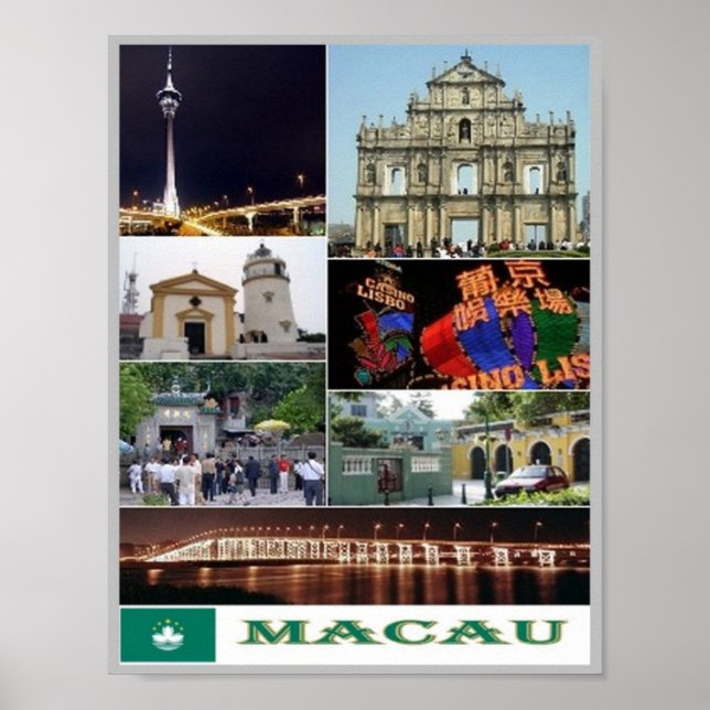 Macau - Macao - Mosaic - Poster (Front)