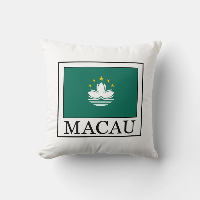 Macau Throw Pillow (Front)