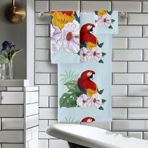 Macaw Bath Towel Set