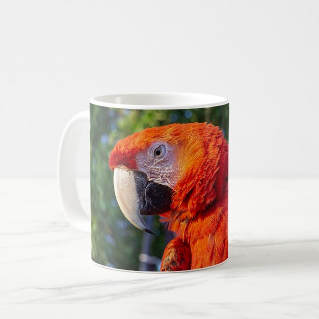 macaw bird coffee mug (Front Left)